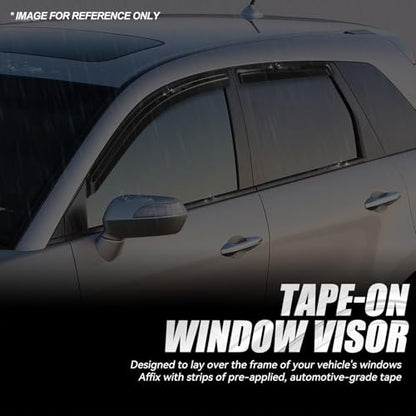 4PCS Tape On Window Visors for 2007 (4 Count)