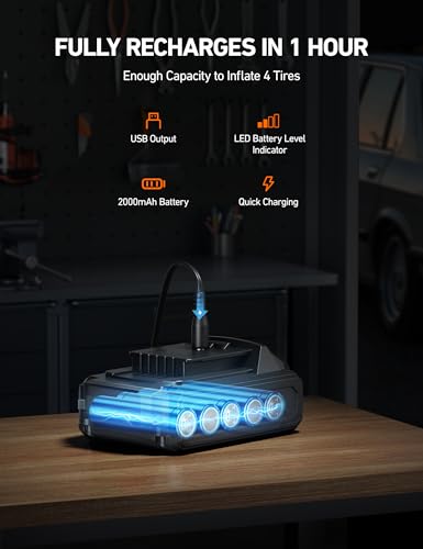 MC3 Tire Inflator Portable Air Compressor