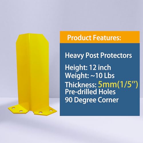 Pallet Rack Post Protectors 12" Height Steel Pallet Rack Guard