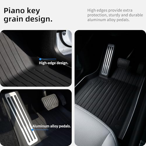 6 Pcs Floor Mats for Tesla Model Y Juniper Accessories 2025 2026 (6 Count)