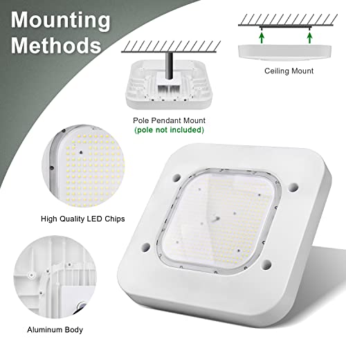 LED Gas Station Canopy Light 150W Garage Carport Light Fixture 5700K