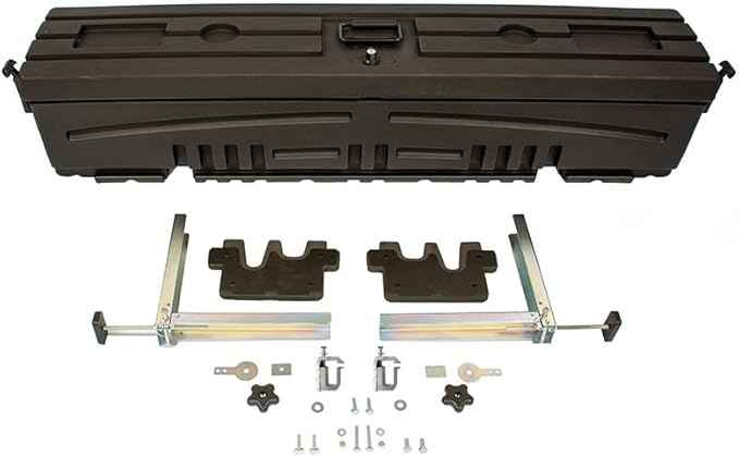 DU-HA DuHa 70801 Side Toolbox and Gear Storage Humpstor | Lockable Lid fits Under Most Tonneau Covers | Black Heavy-Duty Truck Bed Multifunctional Organizer | Enhanced Security | Proudly Made in USA