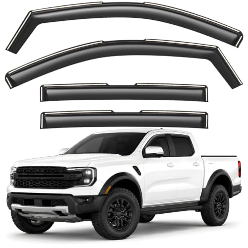 Window Deflectors Smoke Tinted in (4 Count)