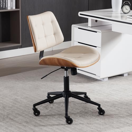 Home Office Desk Chair with Rubber Wheels