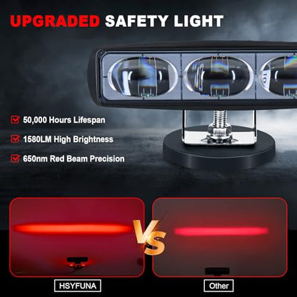 LED Red Line Forklift Safety Light for Warehouse Hazard Warning (2 Count)