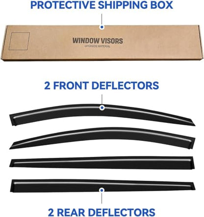 Window Visors Rain Guards for 2021 2022 2023 2024 2025 2026 Toyota Sienna