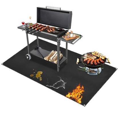 Under Grill Mat for Outdoor Grilling