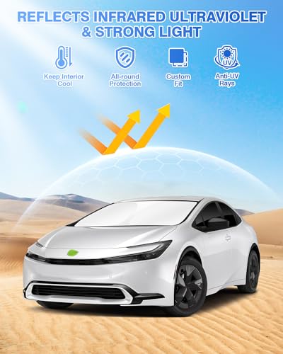 Sunshades for Toyota Prius 2023 (6 Count)