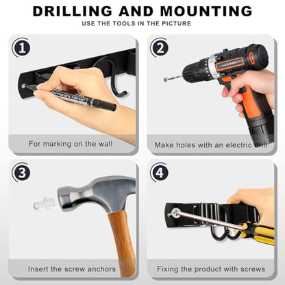 Broom Holder Wall Mount