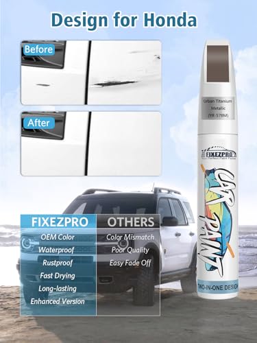 YR 578M Urban Titanium Metallic Car Touch Up Paint for Honda