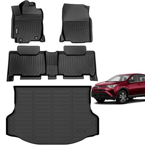 Car Floor Mats & Cargo Trunk Liners Custom Fit for RAV4 2013