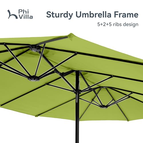 15ft Large Outdoor Patio Umbrella with Base Included