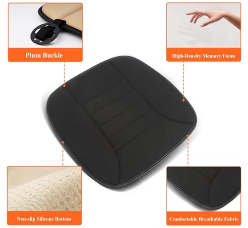 Memory Foam Car Seat Cushion for Driver and Office Chair Comfort