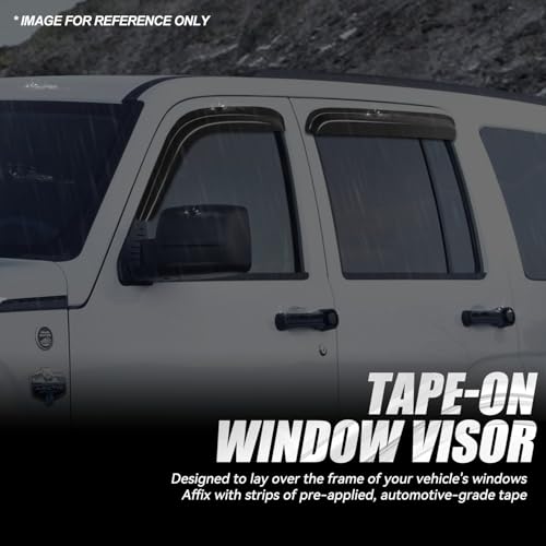 4PCS Tape On Window Visors for 2008