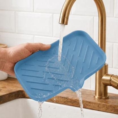 Silicone Soap Dish with Drain Spout