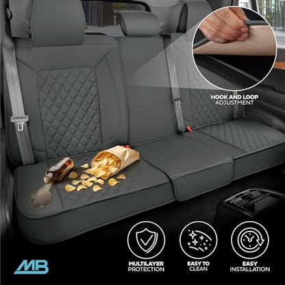 Curated Ashen Leather Seat Covers for Cars & SUVs
