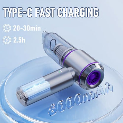 Car Vacuum Cordless Mini Handhled 4
