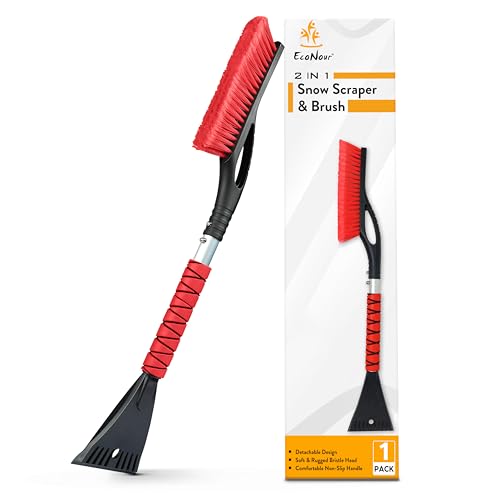 27" Aluminum Car Snow Scraper and Brush