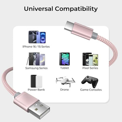 for iPhone 17 16 Pro Max Charger Cord (3 Count)