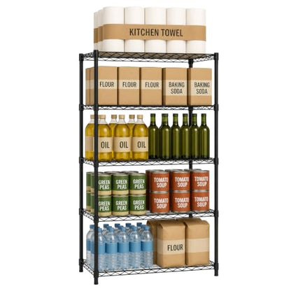 5 Tier Wire Shelving Unit Storage Rack