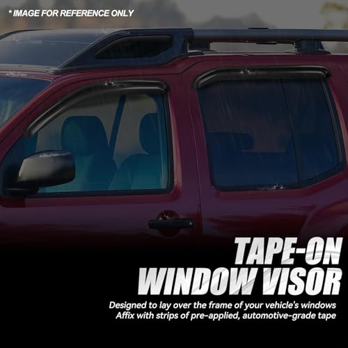 4PCS Tape On Window Visors for 2005 (4 Count)