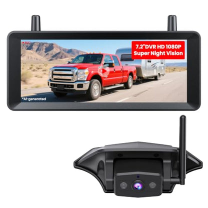 RV Backup Camera Wireless Plug and Play Compatible with Most RV