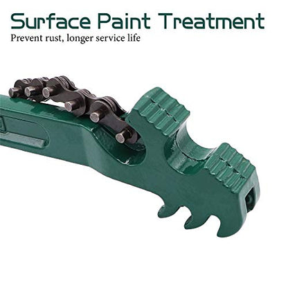 16 Inch Heavy Duty Chain Wrench with 27" Adjustable Chain for 1.5"