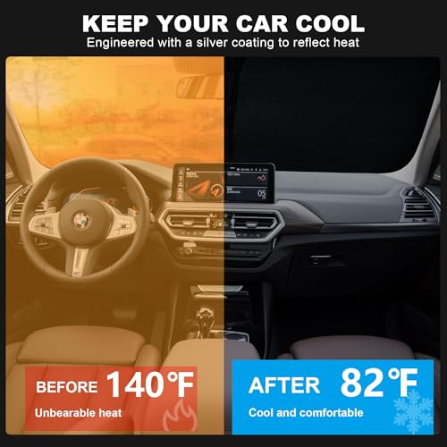 Foldable Front Windshield Sunshade fit for BMW X3 2018