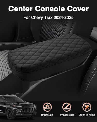 Custom for 2024 2025 2026 Chevy Trax Center Console Cover Armrest Cover for Chevrolet Trax LS
