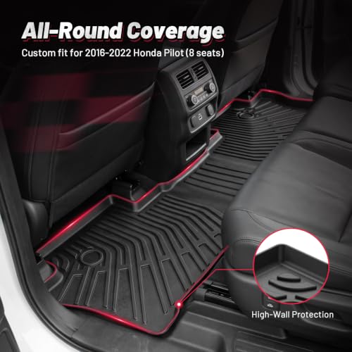 Floor Mats for Honda Pilot 8 Seat 2016