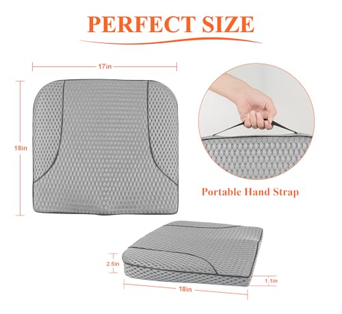 Memory Foam Car Seat Cushion for Driving Comfort and Office Use