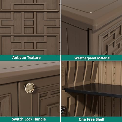 Outdoor Storage Cabinet Waterproof (736 Ounce)