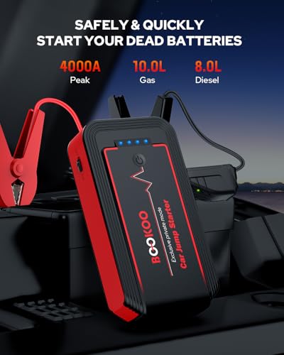 H9 4500A 12V Jump Starter for Car Boat Lawnmower