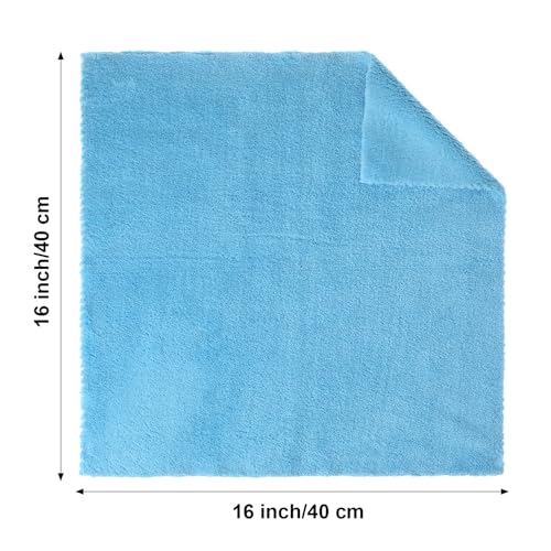 30 Pcs 16 x 16 Inch edgeless Microfiber Plush Towels for Cars Detailing Drying Wash Polishing Absorbent Cleaning Cloths (30 Count)