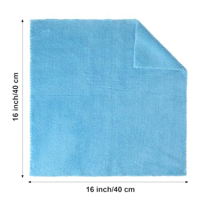 30 Pcs 16 x 16 Inch edgeless Microfiber Plush Towels for Cars Detailing Drying Wash Polishing Absorbent Cleaning Cloths (30 Count)