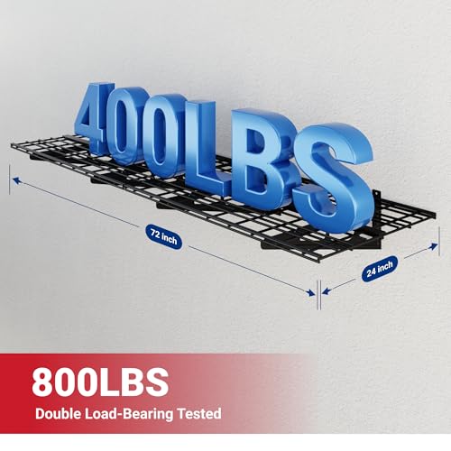 1 Pack 2x6ft Garage Shelving Wall