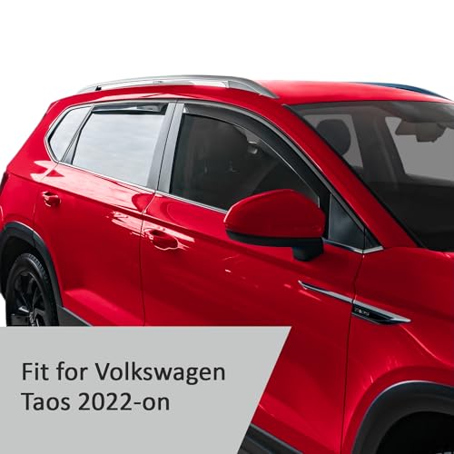 in Channel Extra Durable Rain Guards for Volkswagen Taos 2022