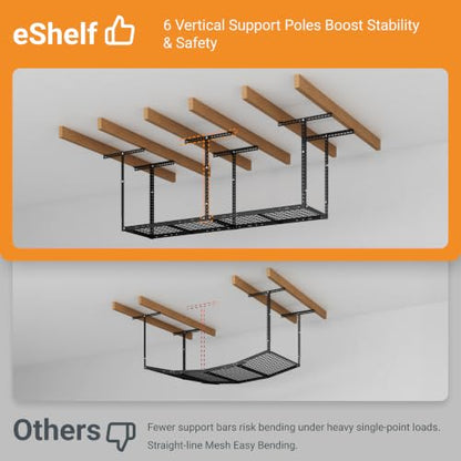 2x8ft Overhead Ceiling Garage Storage Rack
