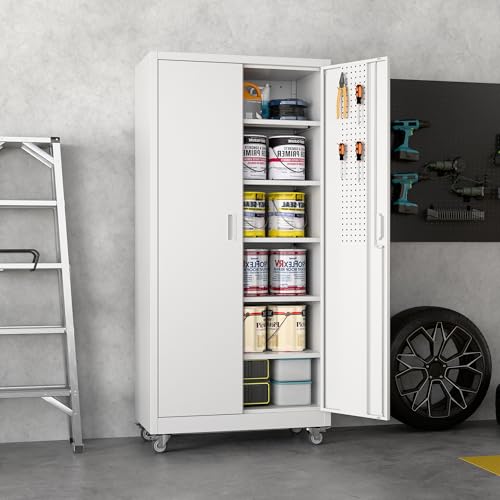 Upgraded Garage Storage Cabinets with Wheels