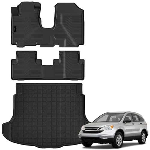 All Weather Floor Mats Cargo Mat for Honda CRV 2007 (4 Count)