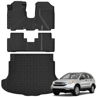 All Weather Floor Mats Cargo Mat for Honda CRV 2007 (4 Count)