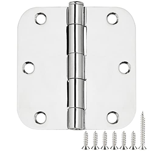 Rounded Door Hinges 3.5" X 3 1
