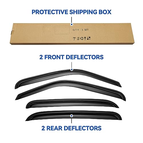 Window Visors Rain Guards for 2001
