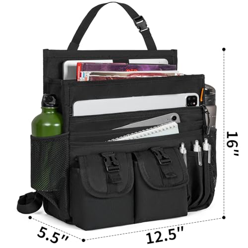 Car Front Seat Organizer with Dedicated Laptop Tablet Storage