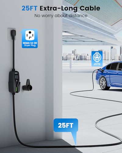 24Amp Level 2 EV Charger w NEMA 14