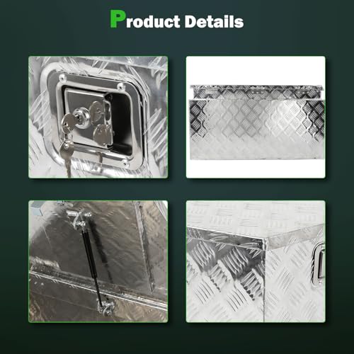 33 Inch Aluminum Diamond Plate Truck Bed Tool Box