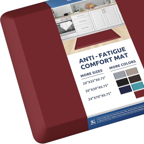 0.8" Thick Kitchen Mat Cushioned Anti Fatigue Rug Comfort Floor Mats