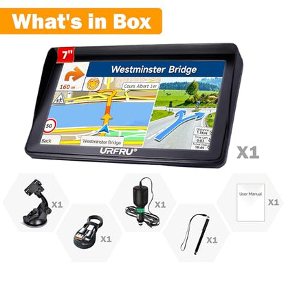 7 inch GPS Navigator for Car Truck RV with Hood