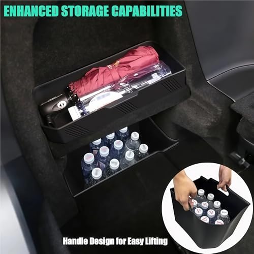 GGCLIMAX Car Organizer Rear Trunk Side Storage Box Compatible with Tesla Model X 2022