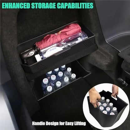 GGCLIMAX Car Organizer Rear Trunk Side Storage Box Compatible with Tesla Model X 2022